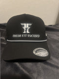 Black rope snapback – front