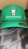 Green rope snapback – front