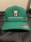 Green rope snapback – front close-up