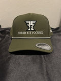 Olive Green rope snapback – front