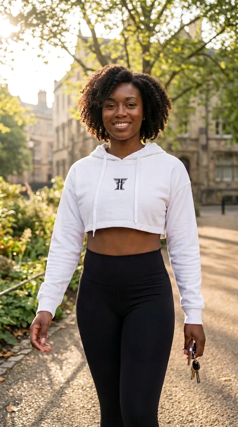 FFF Logo Cropped Hoodie featured view
