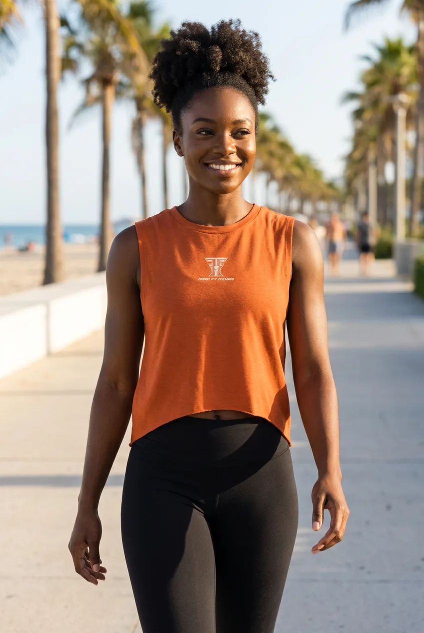 FFF Sleeveless Cropped Tee featured view